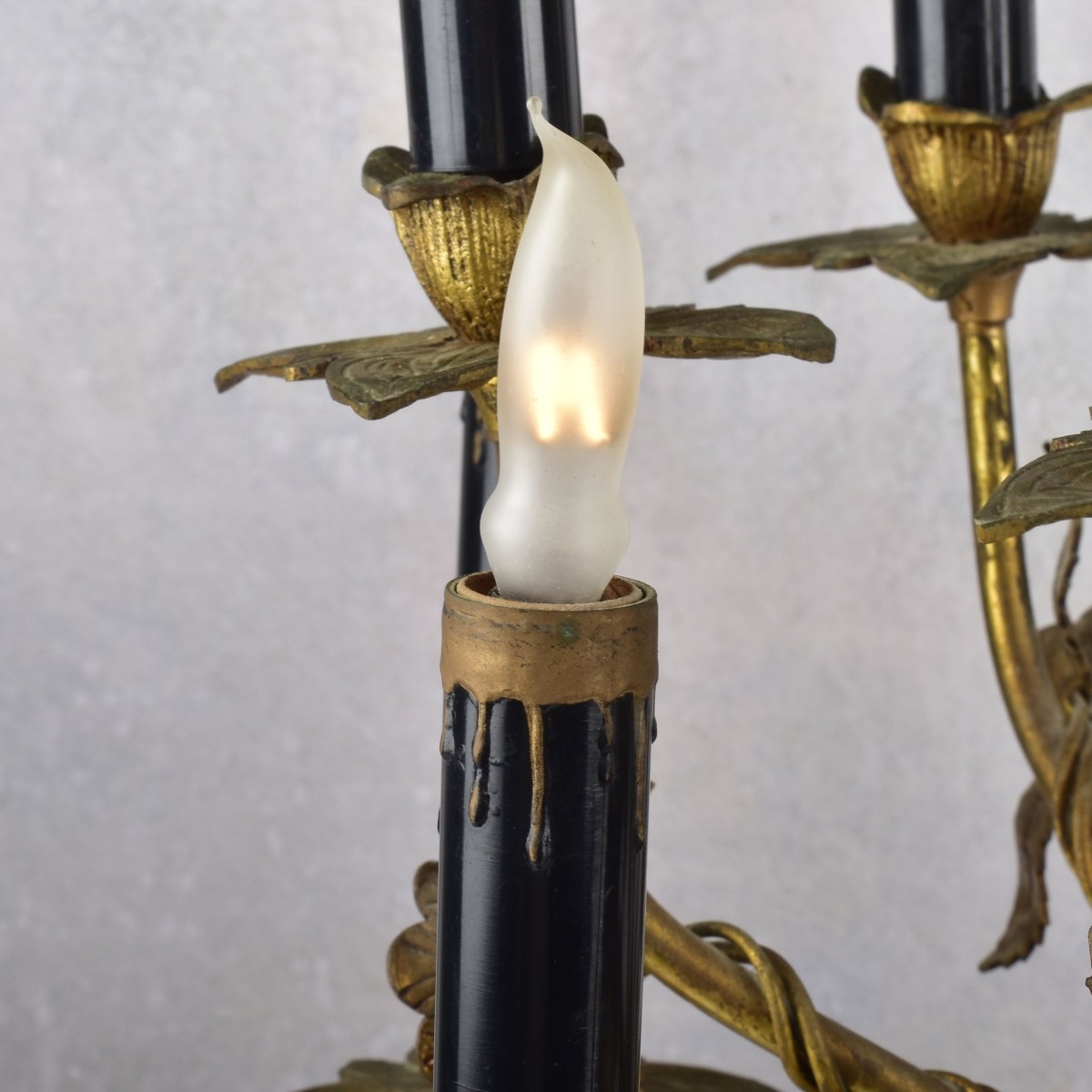 Vintage Gilt Bronze Candelabra