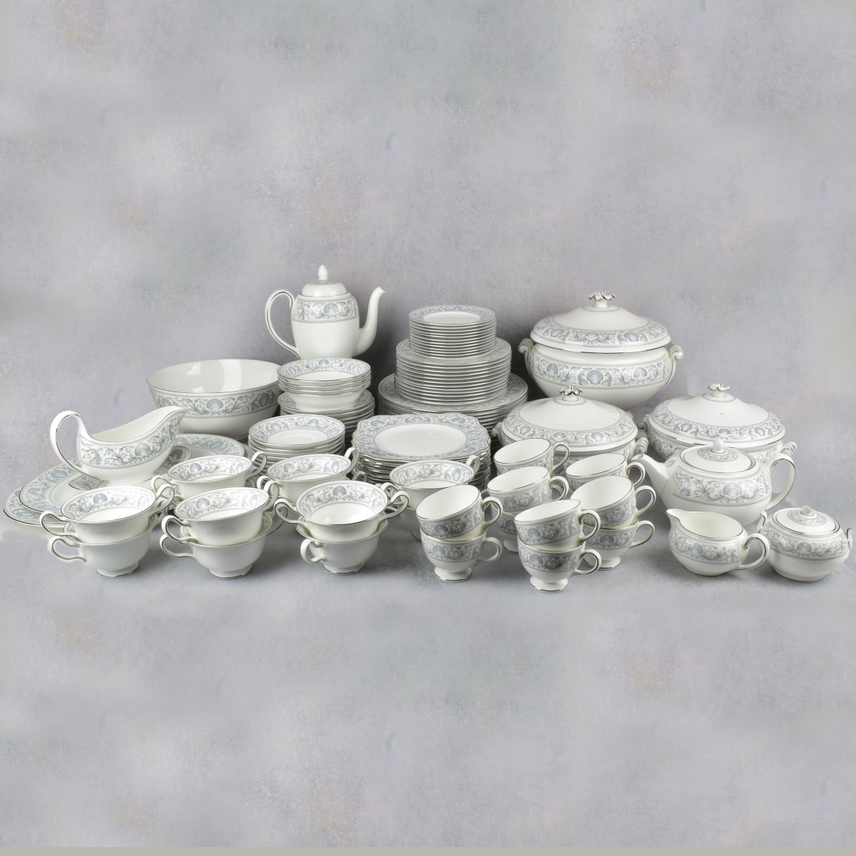 Wedgewood "Dolphin" Bone China Dinner Service