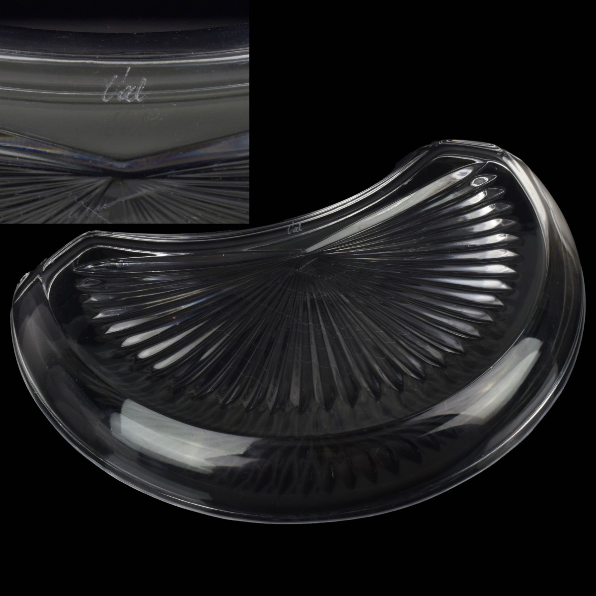 Val St. Lambert Cut Glass Pieces