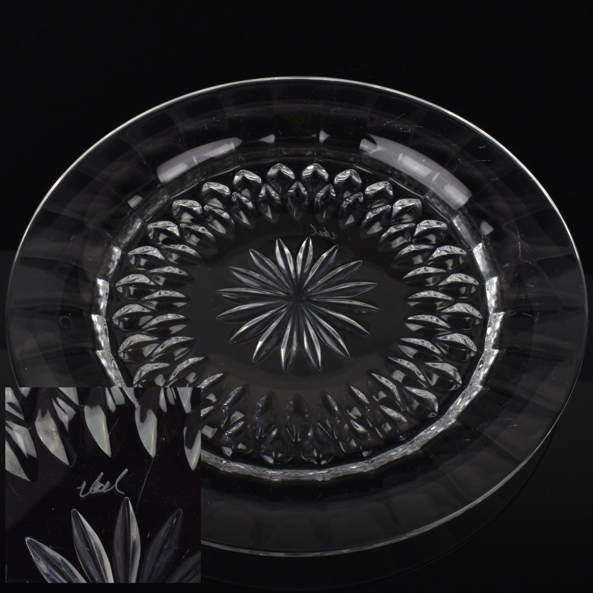 Val St. Lambert Cut Glass Pieces