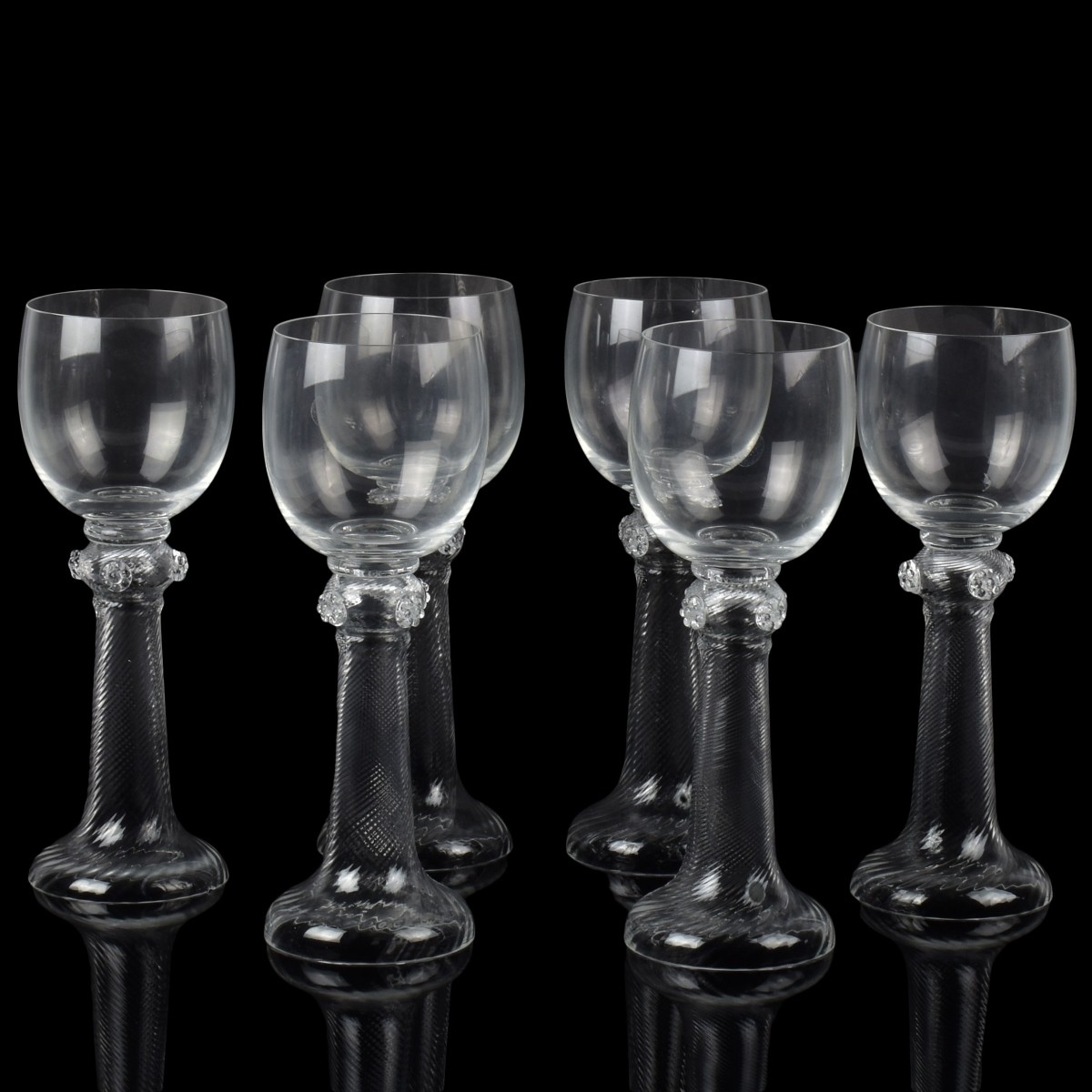 Antique Josephinenhutte Hand Blown Glasses