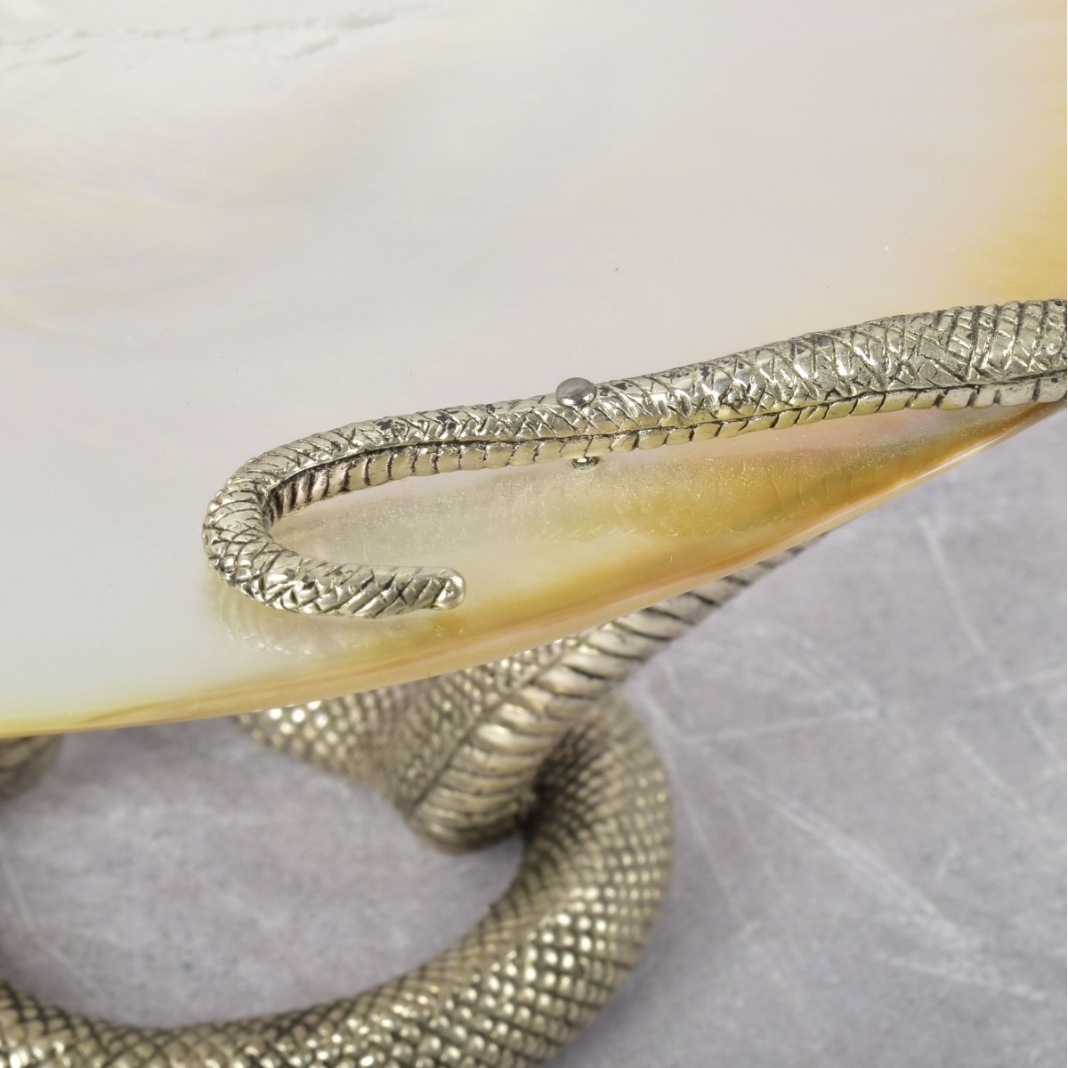 Vintage Arden Silver Plate Snake Sculptures