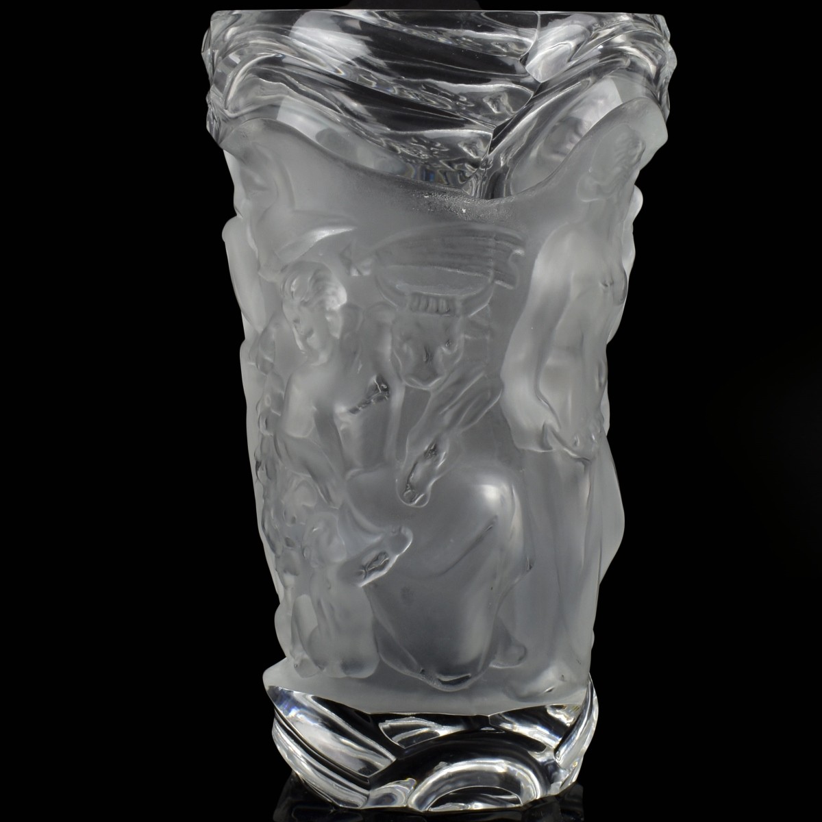 Vintage Crystal Grape Harvest Vase