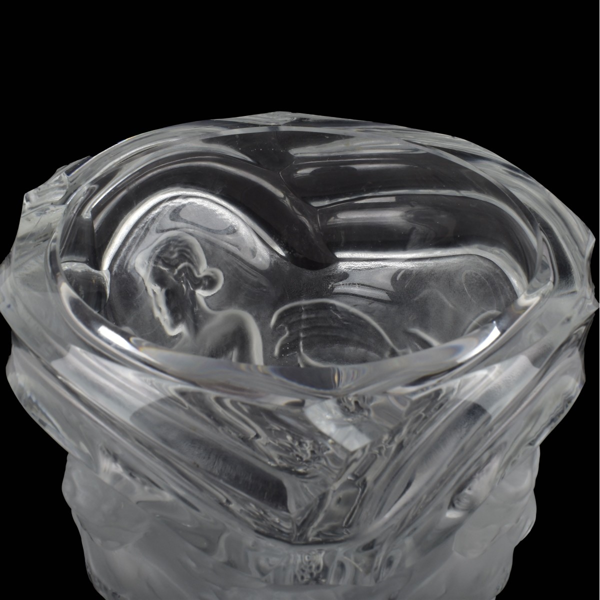 Vintage Crystal Grape Harvest Vase