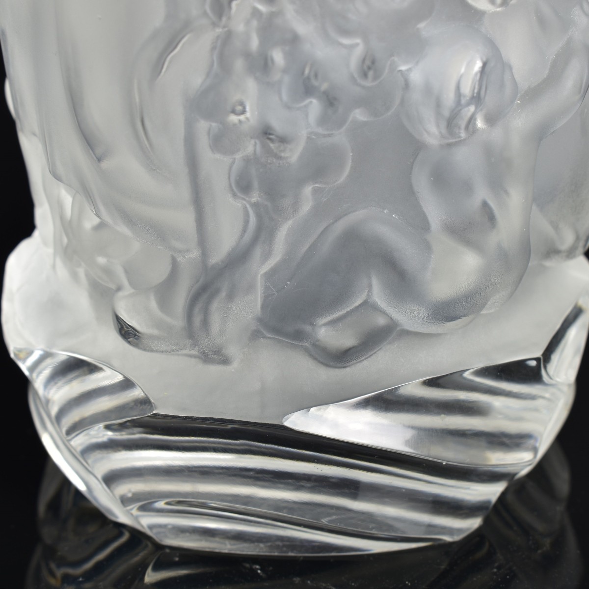 Vintage Crystal Grape Harvest Vase