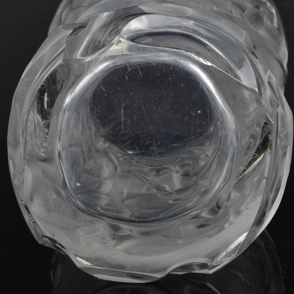 Vintage Crystal Grape Harvest Vase
