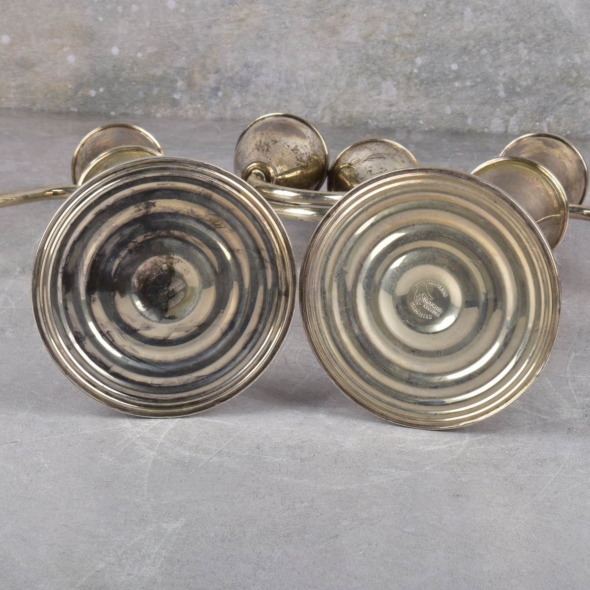 Pair Duchin Sterling Silver Weighted Candelabra