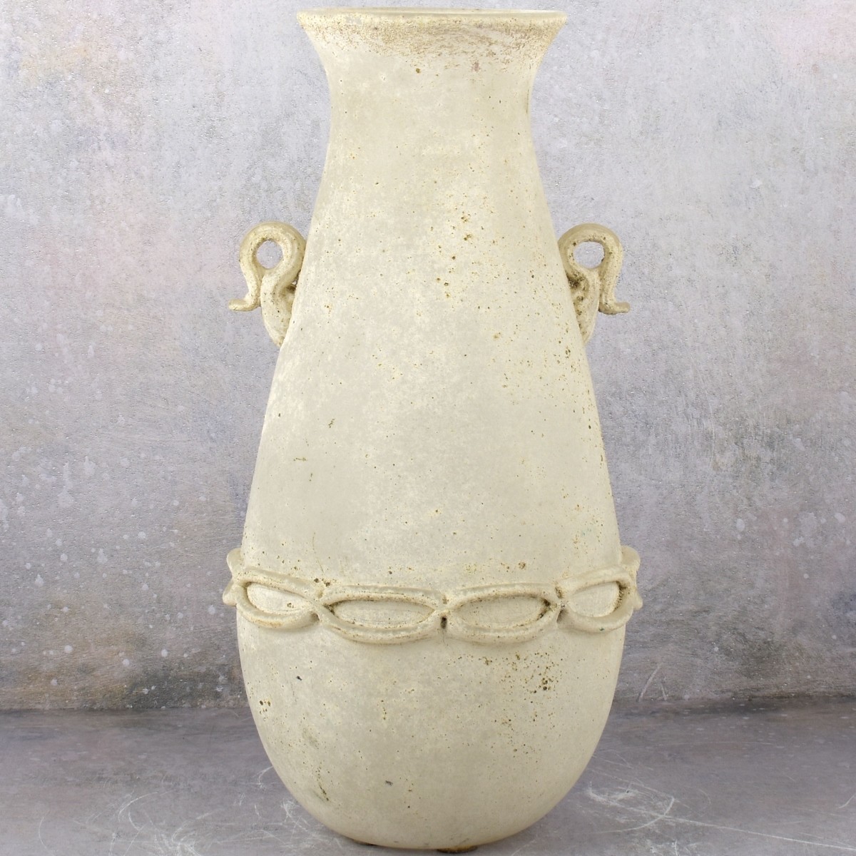 Possible Seguso Murano Scavo Glass Vase
