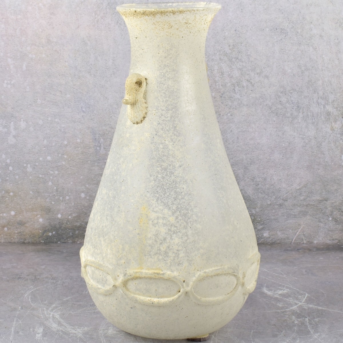 Possible Seguso Murano Scavo Glass Vase