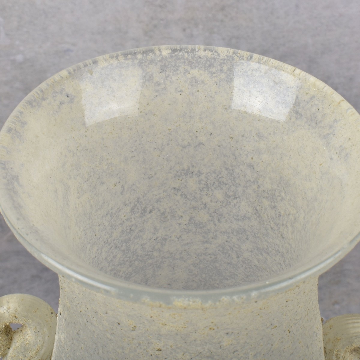 Possible Seguso Murano Scavo Glass Vase