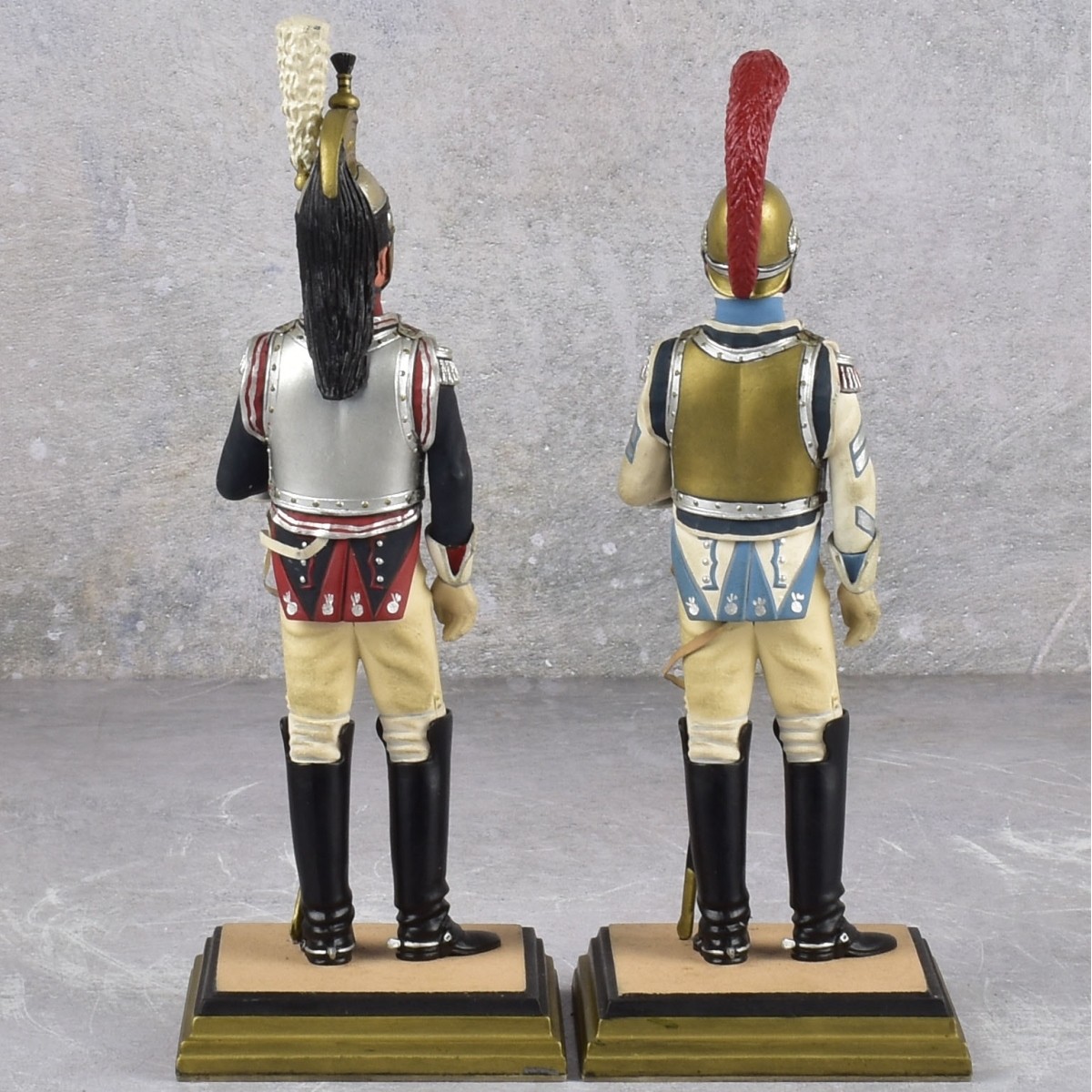French Military Figures in Full Regalia