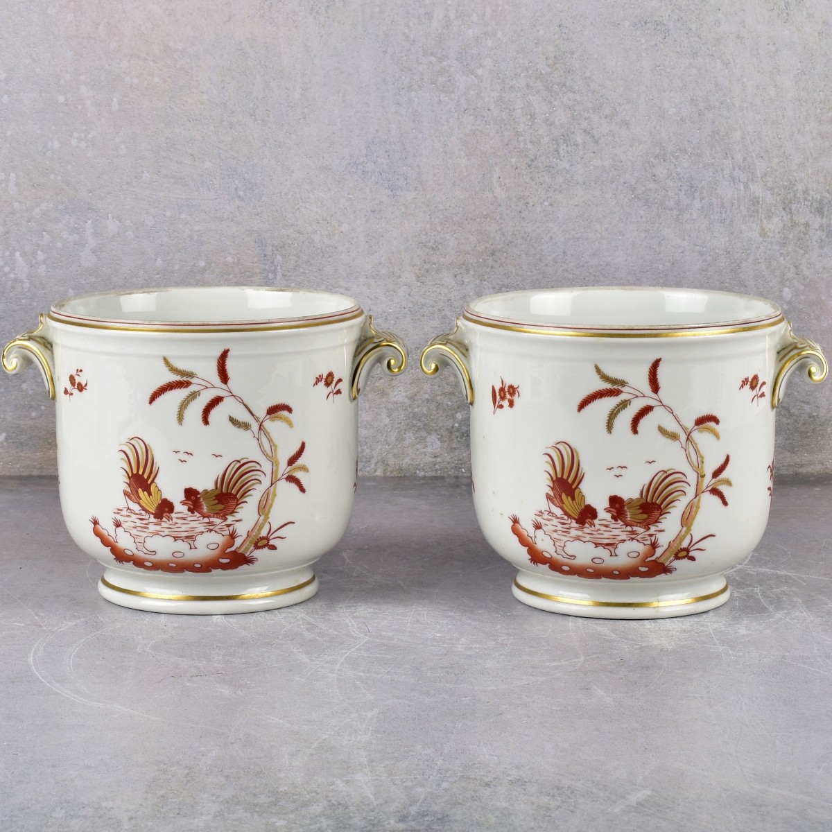 Vintage Richard Ginori Double Handled Planters