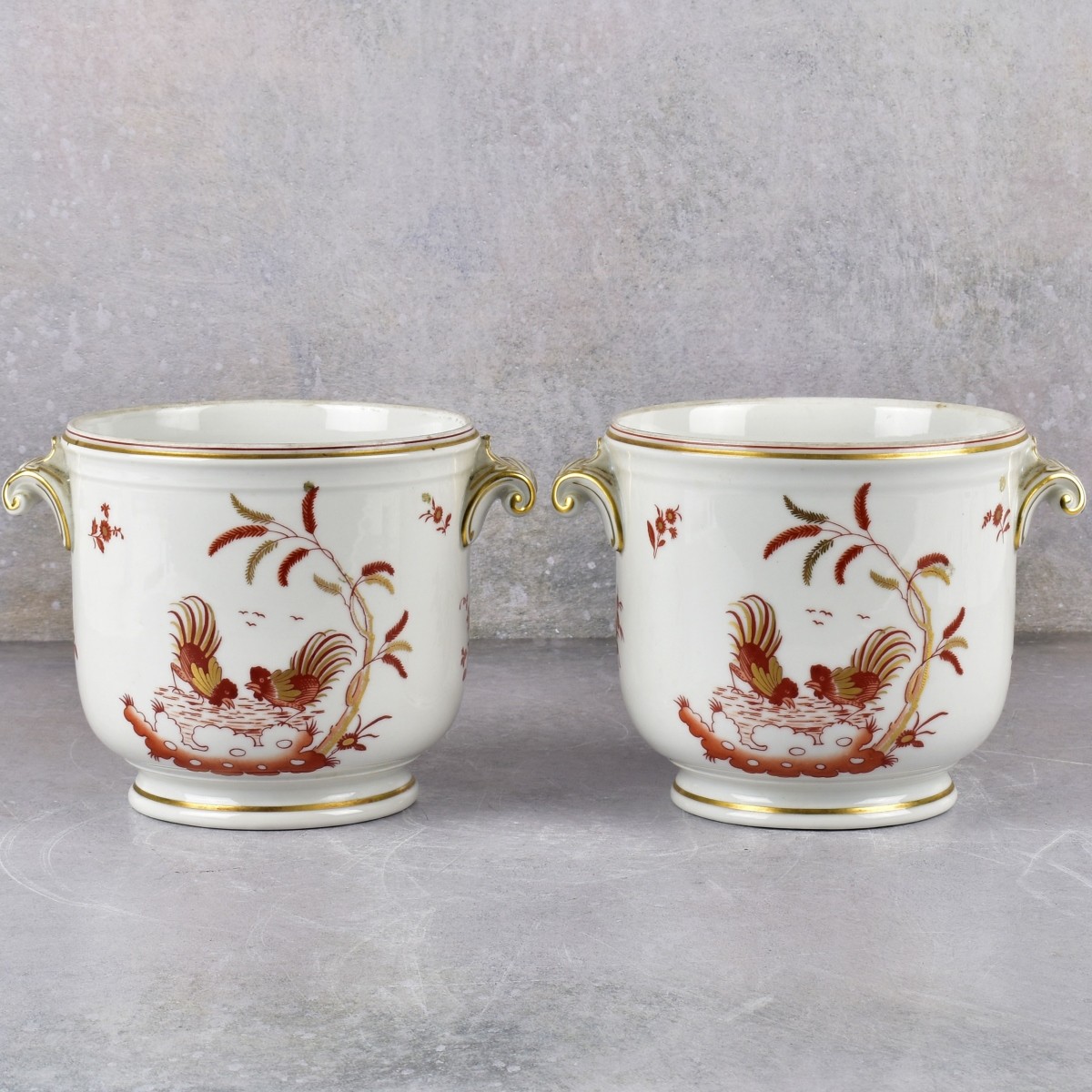 Vintage Richard Ginori Double Handled Planters