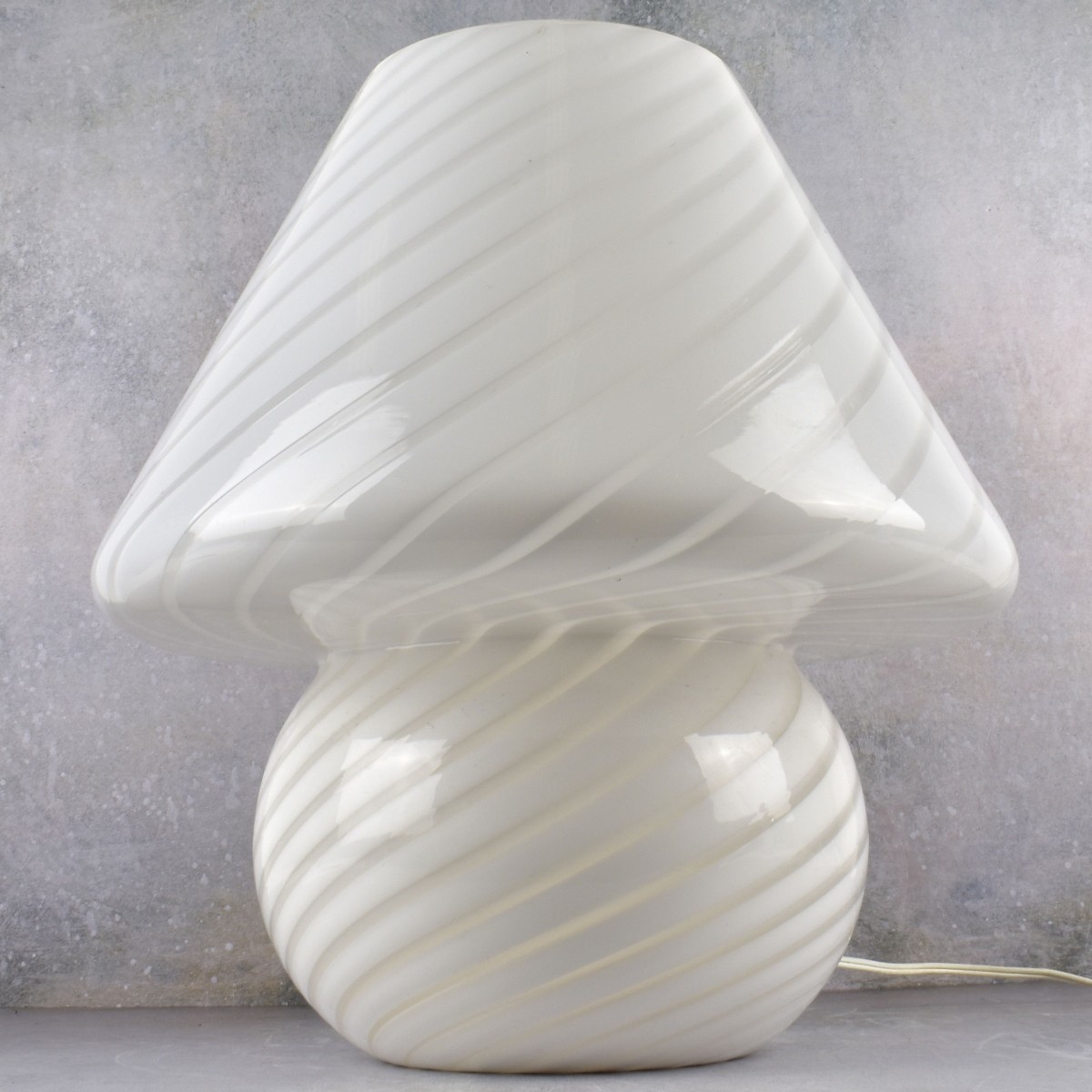 Vintage Retro Murano Glass Mushroom Lamp