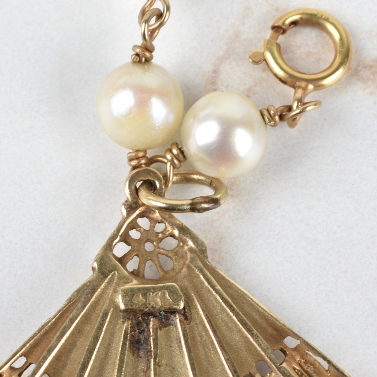Pearl and 14K Necklace and Bracelet