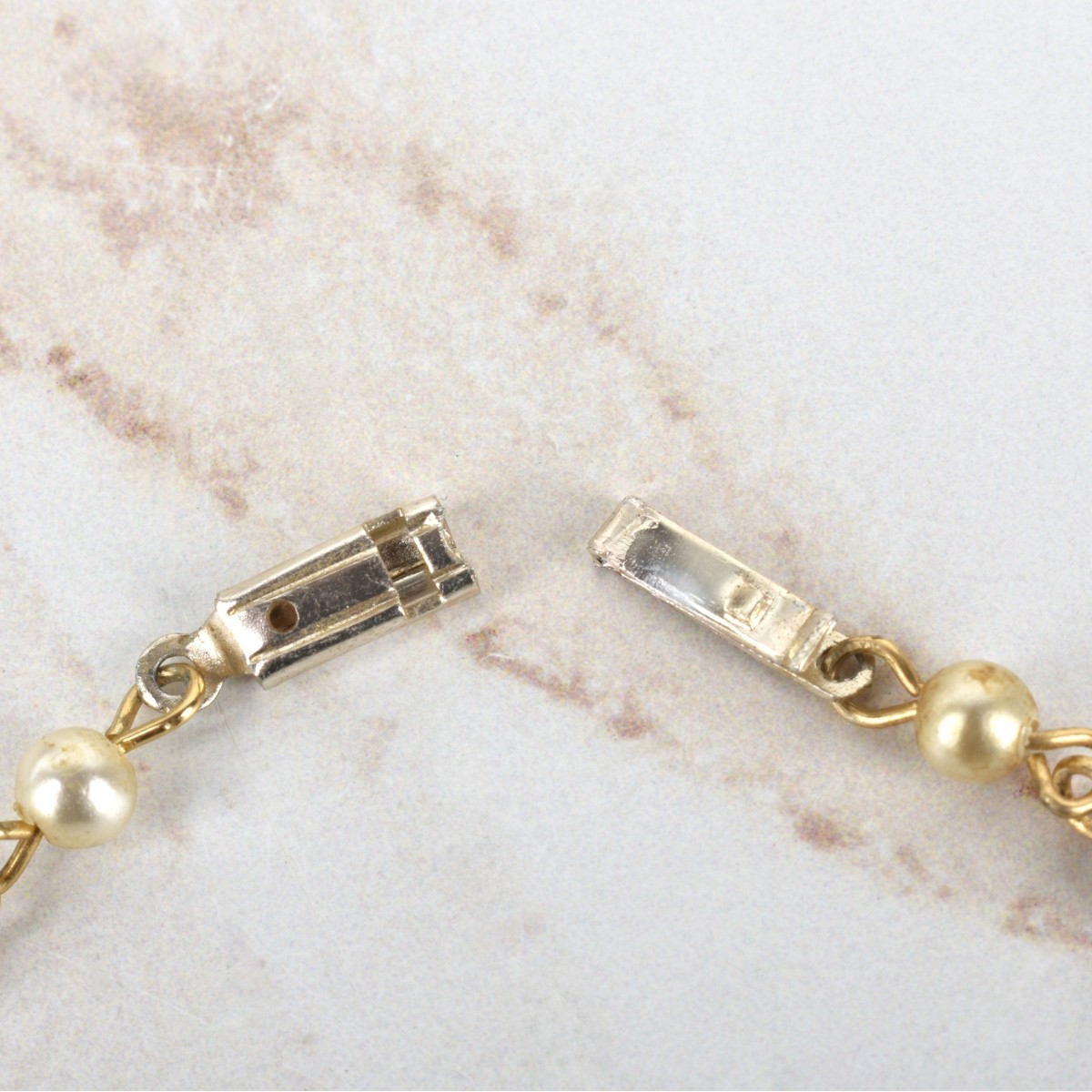Pearl and 14K Necklace and Bracelet
