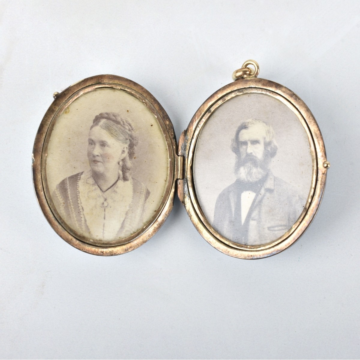 Enamel and 14K Photo Locket