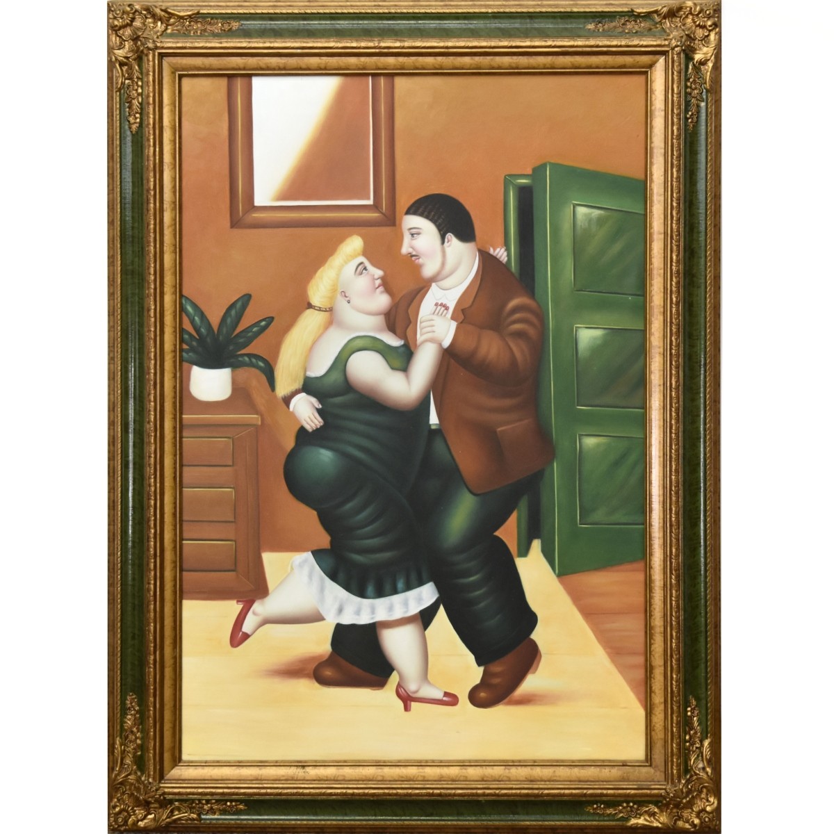 Oil on Canvas in the Style of Fernando Botero