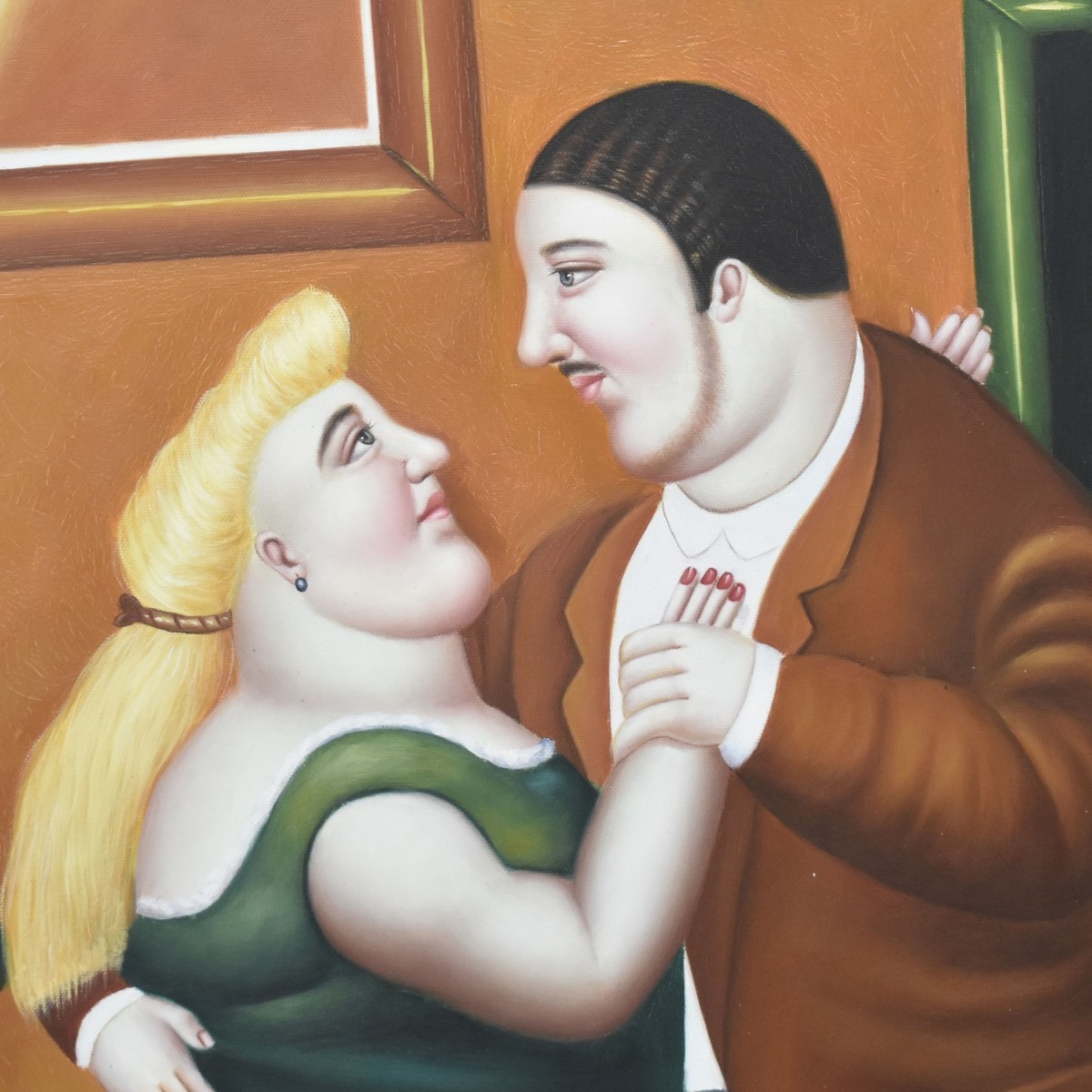Oil on Canvas in the Style of Fernando Botero
