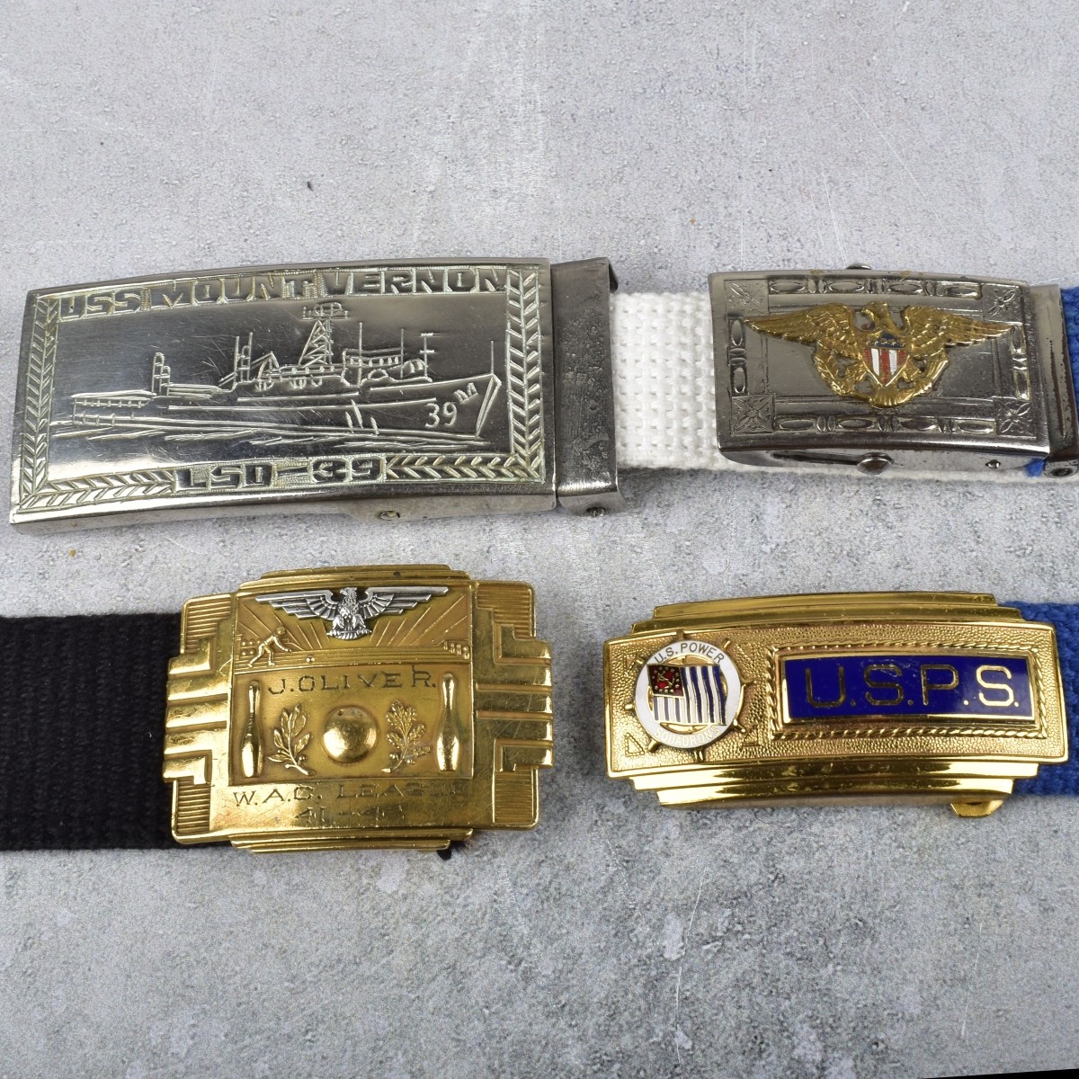 Multicolored Canvas Belts