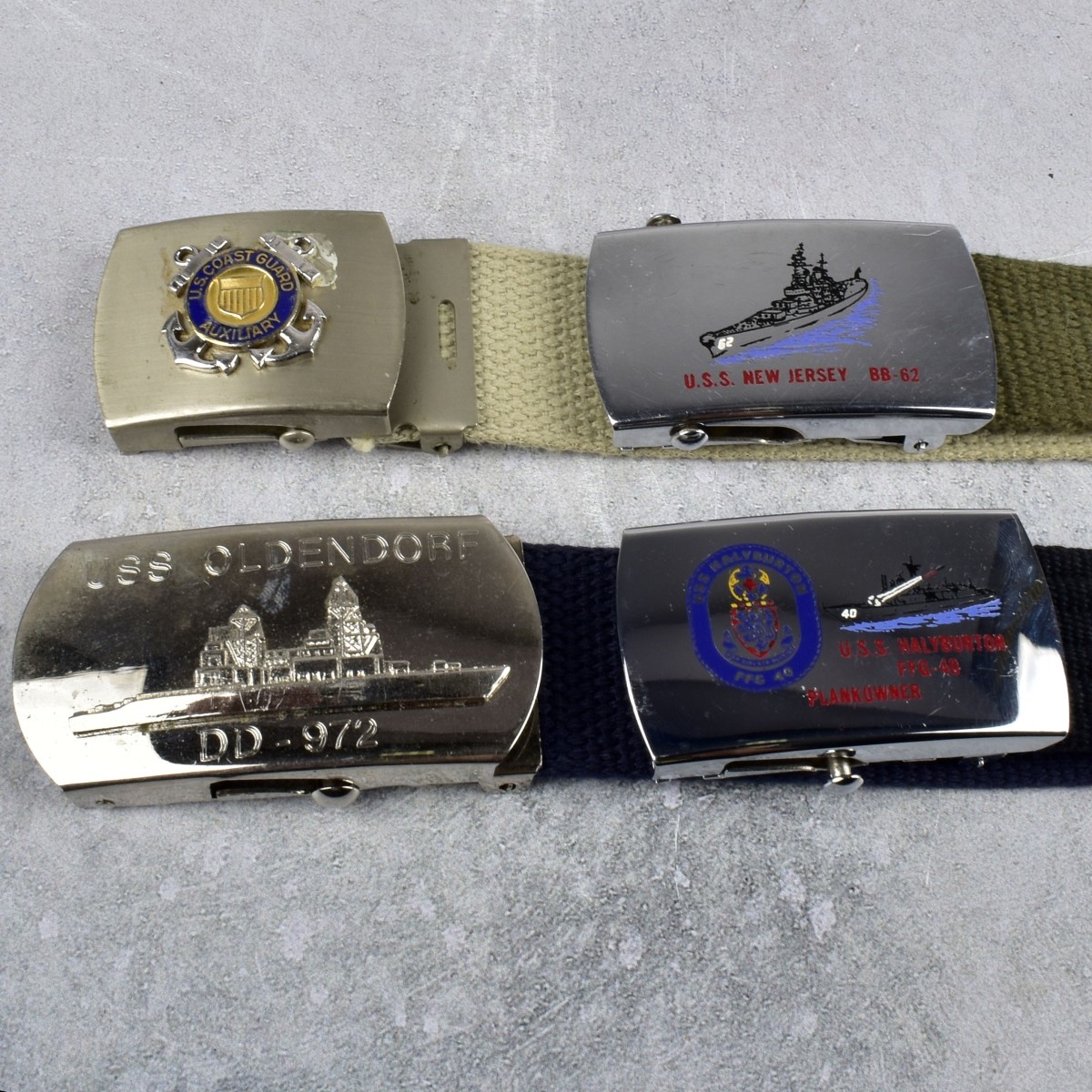 Multicolored Canvas Belts