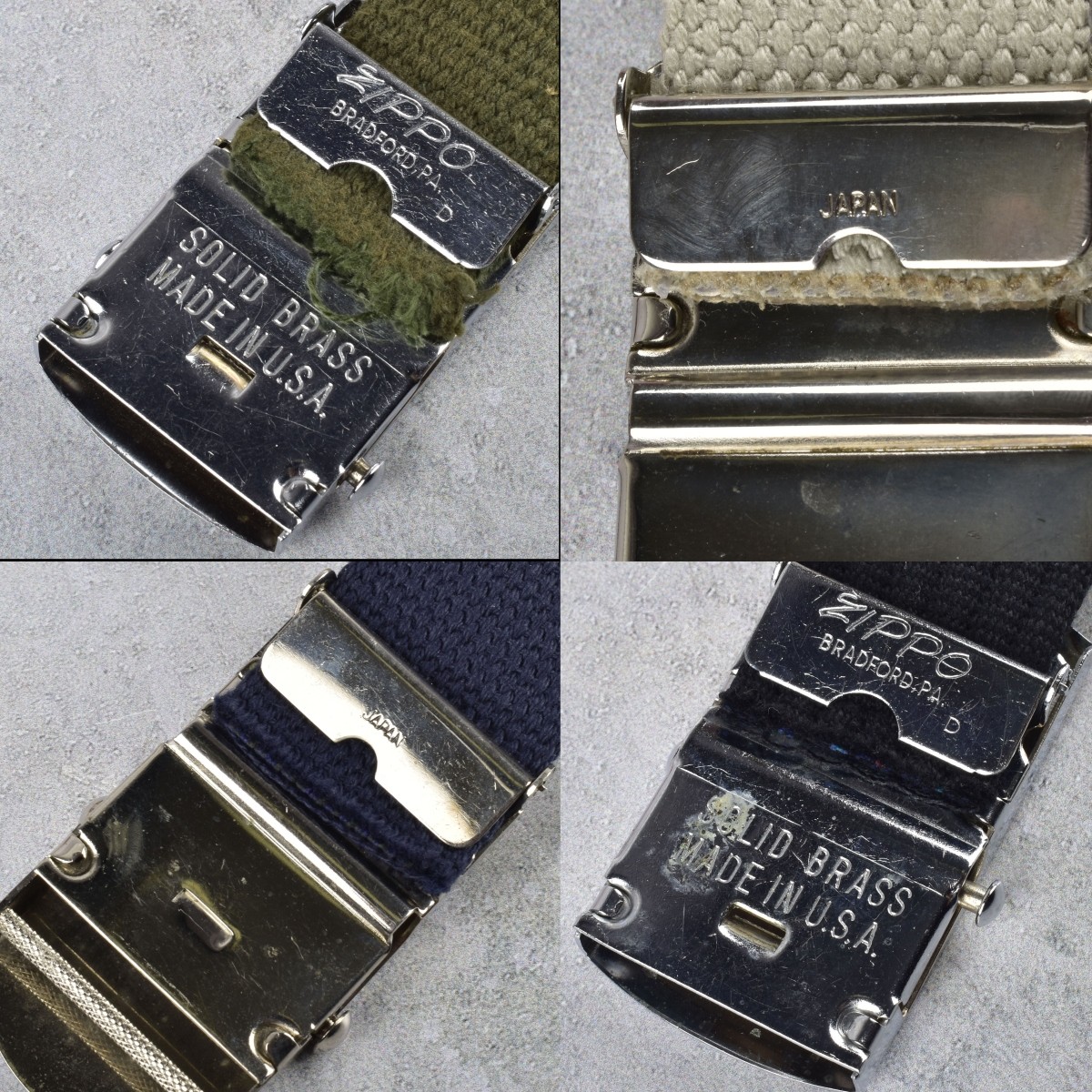 Multicolored Canvas Belts