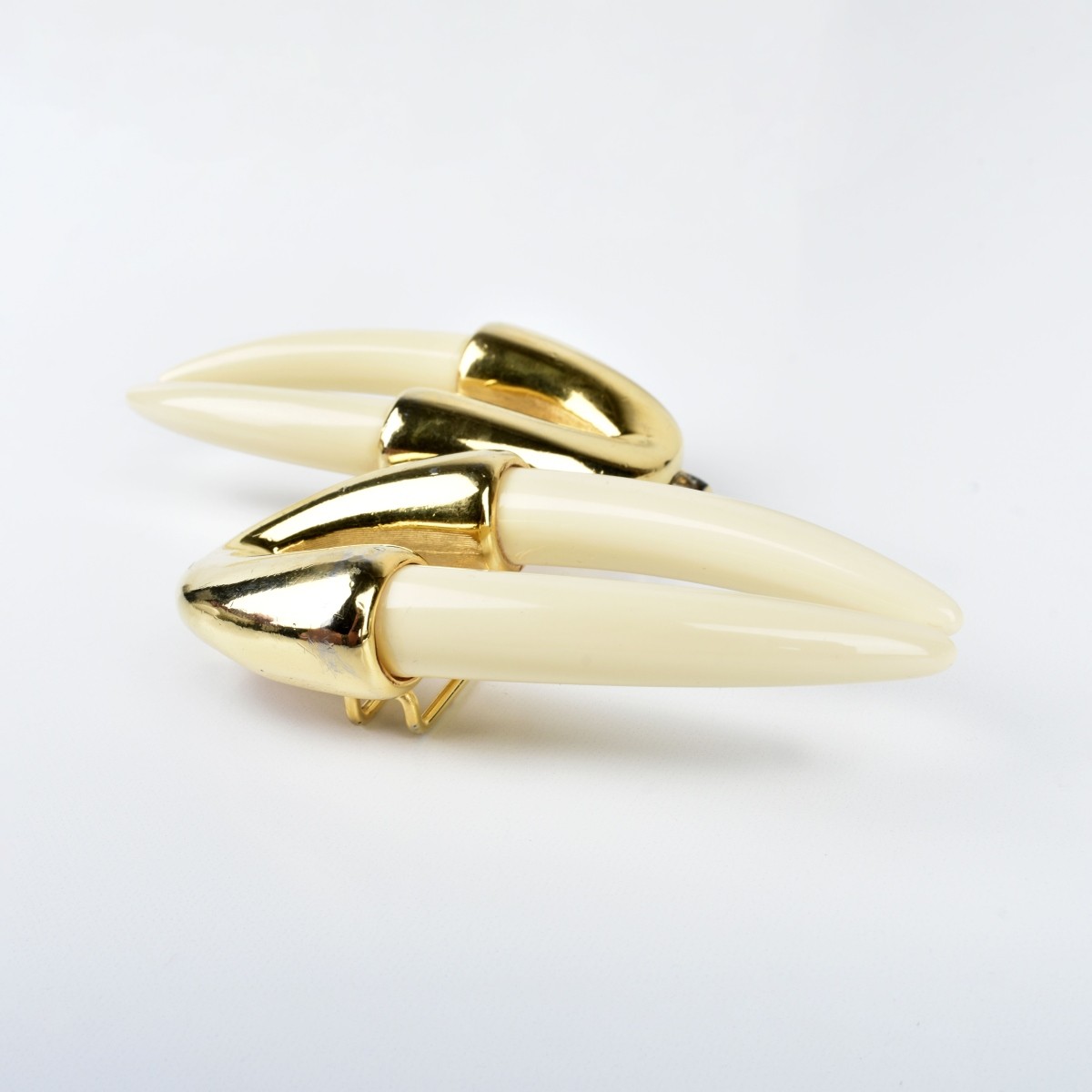 Enamel and Gold Metal Bell Buckle