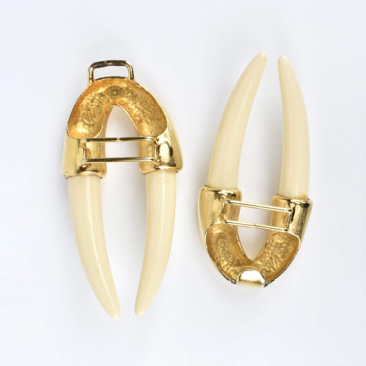 Enamel and Gold Metal Bell Buckle
