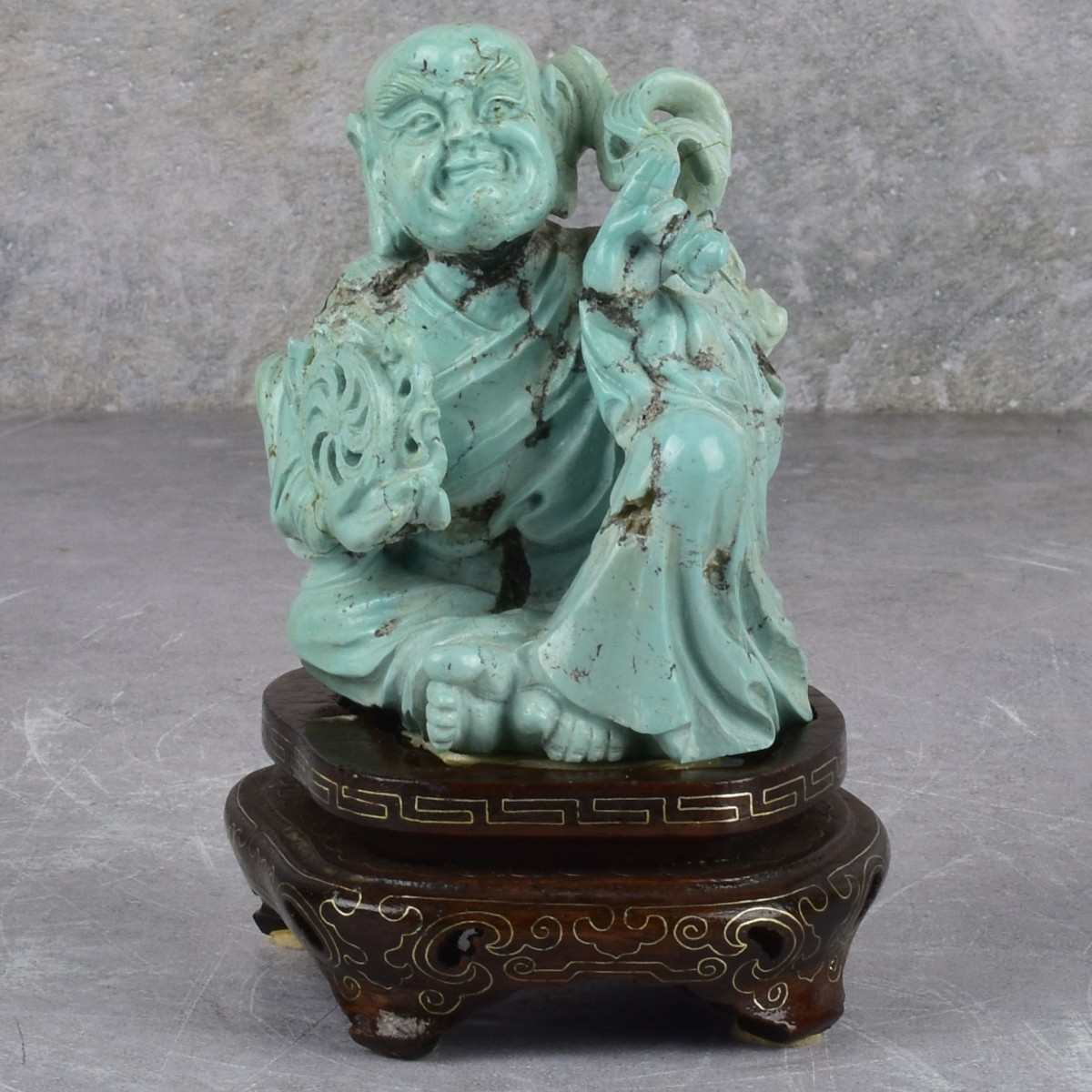 Antique Chinese Turquoise Carving