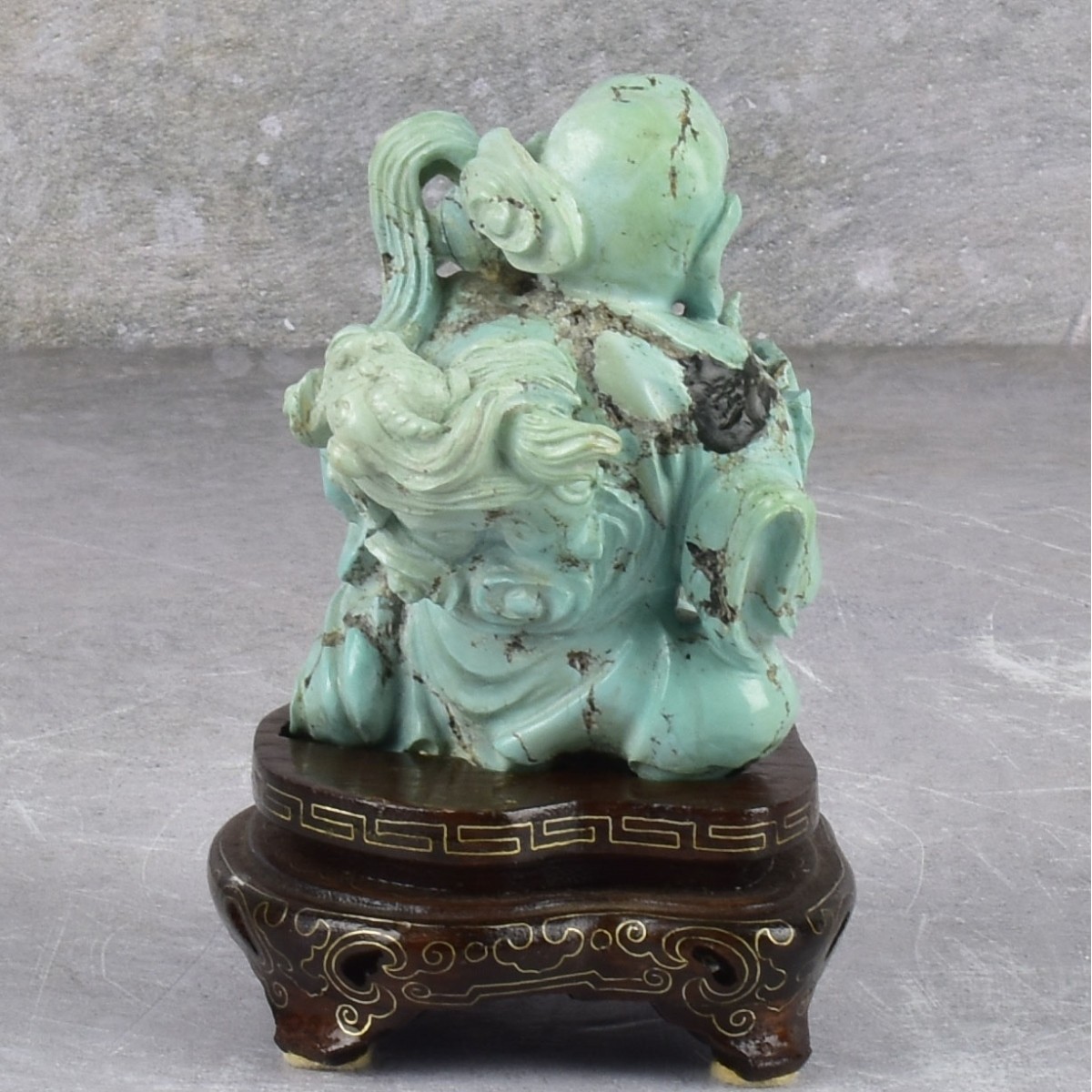 Antique Chinese Turquoise Carving