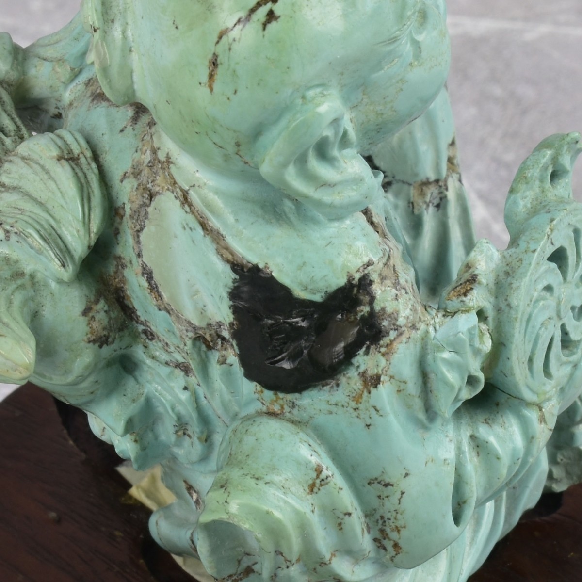 Antique Chinese Turquoise Carving