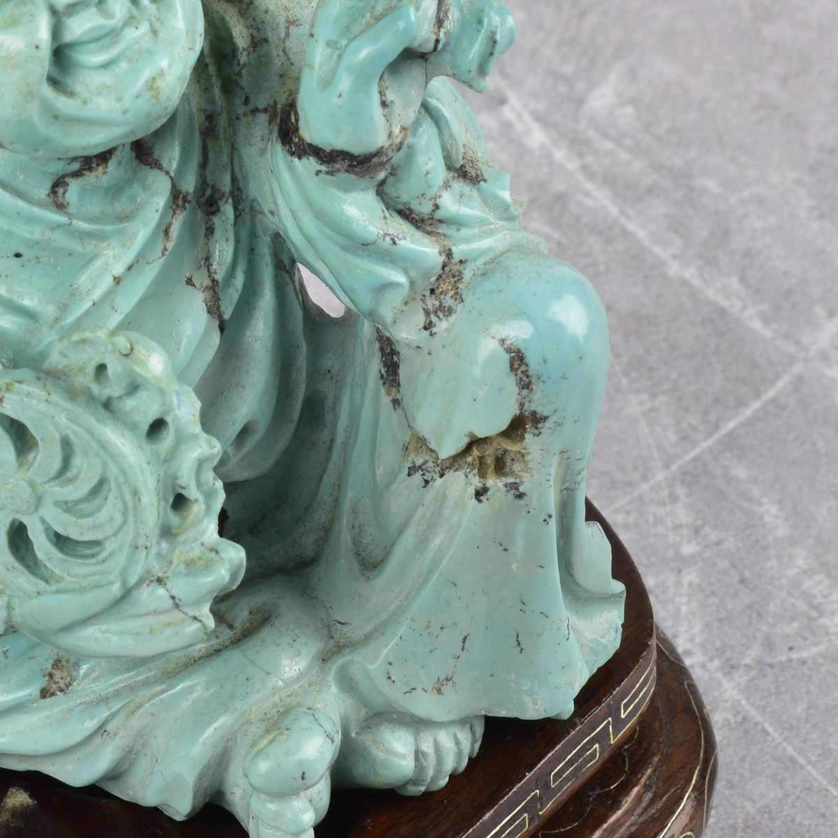 Antique Chinese Turquoise Carving