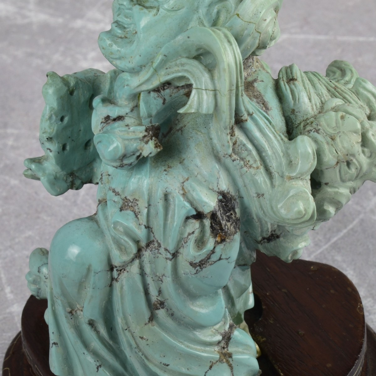 Antique Chinese Turquoise Carving