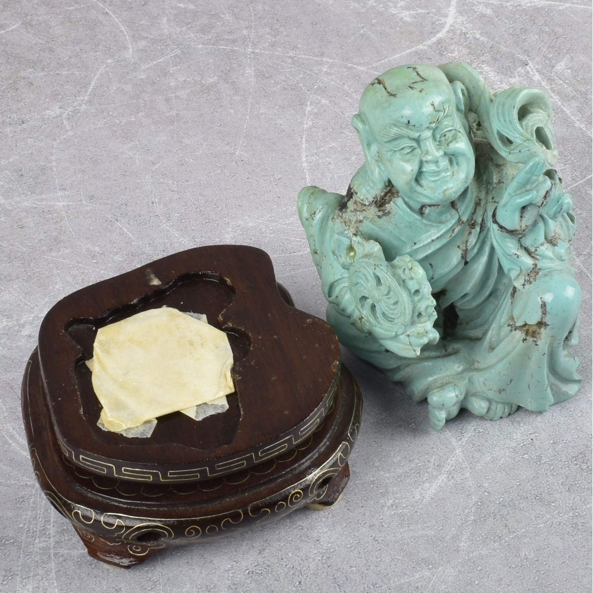Antique Chinese Turquoise Carving