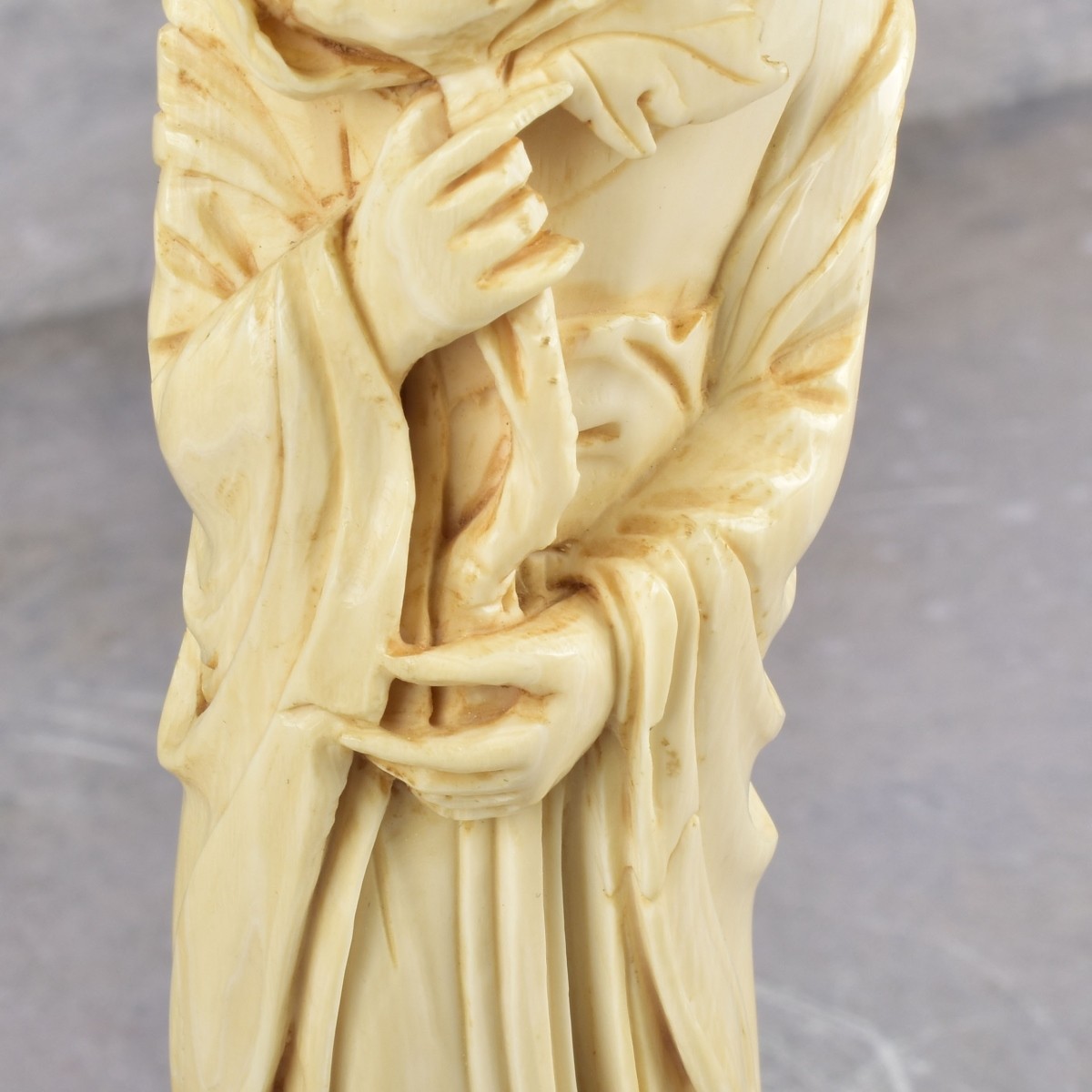 Antique Japanese Carved Figure of a Beauty