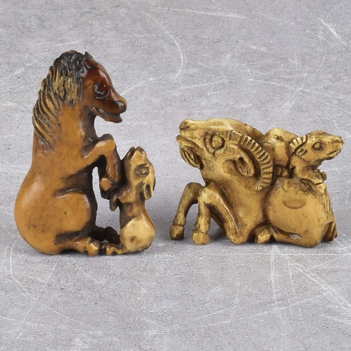 Antique Japanese Carved Figures
