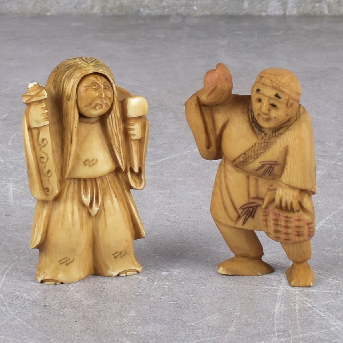 Antique Japanese Carved Figures