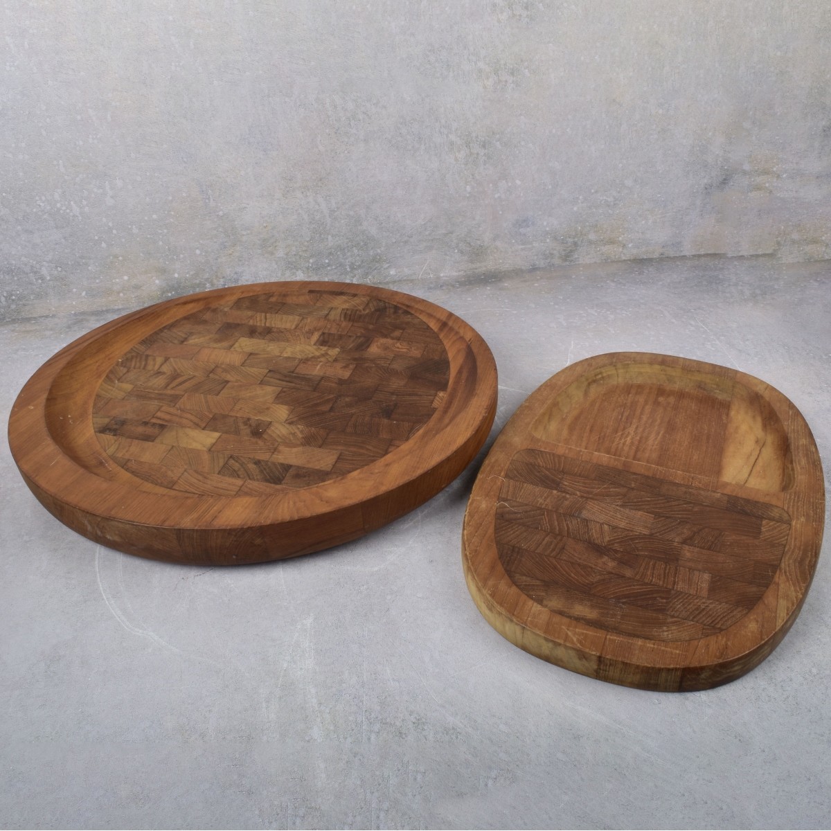 Box Lot of Dansk Dark Wood Pieces