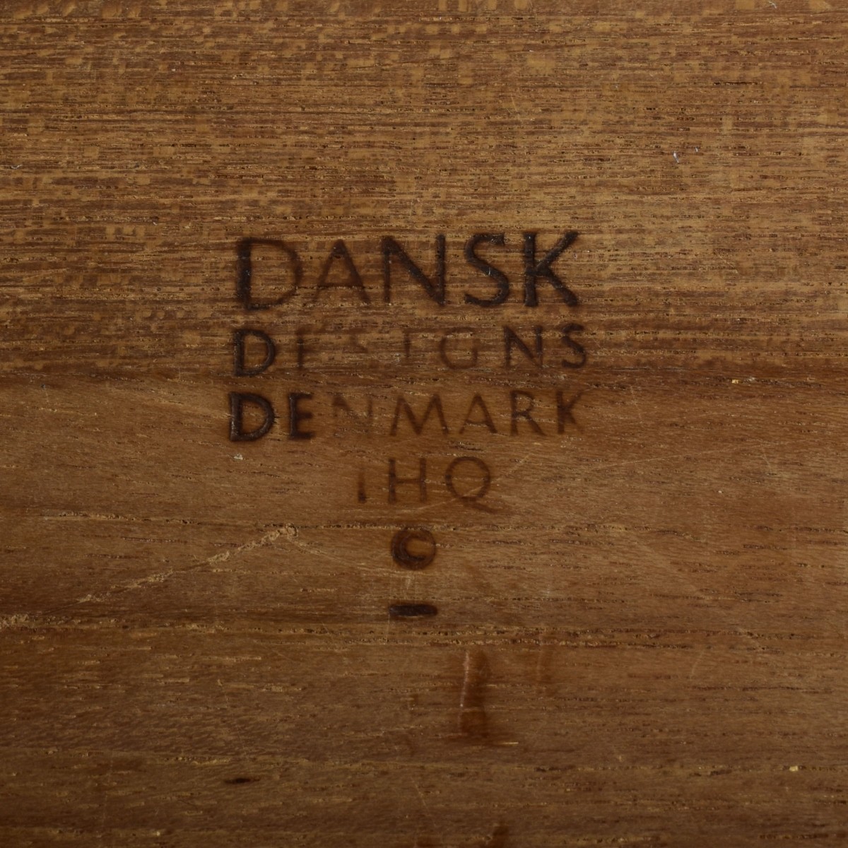 Box Lot of Dansk Dark Wood Pieces
