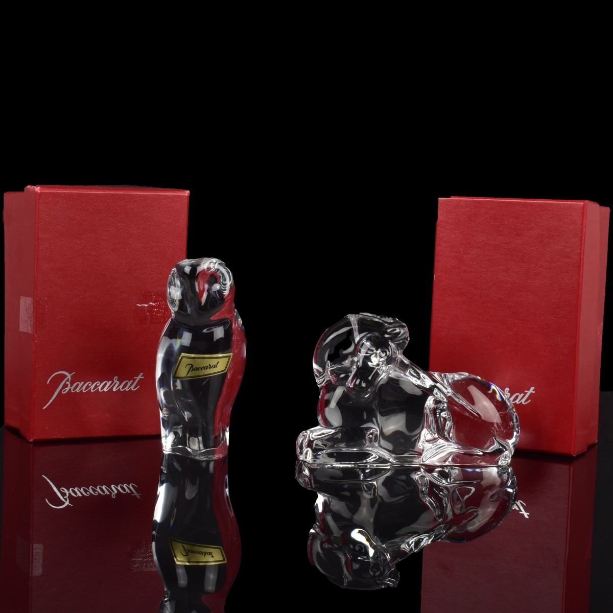 Baccarat France Crystal Figurines