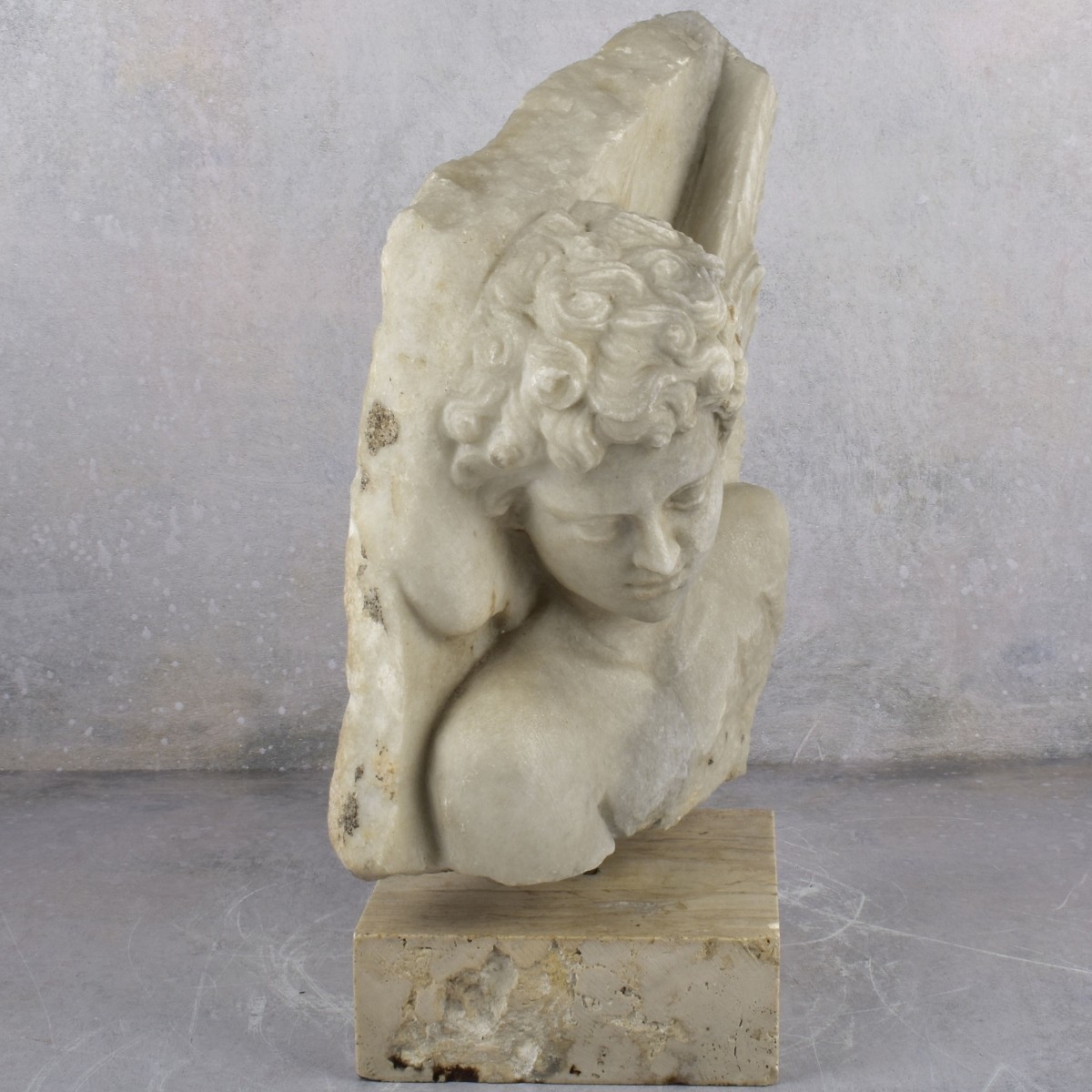 Antique Marble Sculpture of Eros