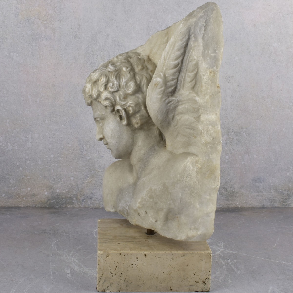 Antique Marble Sculpture of Eros