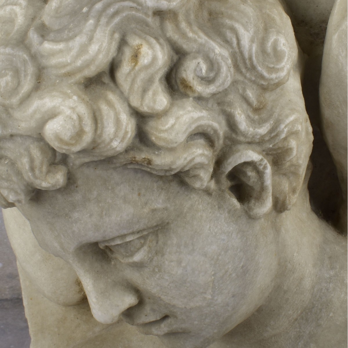 Antique Marble Sculpture of Eros