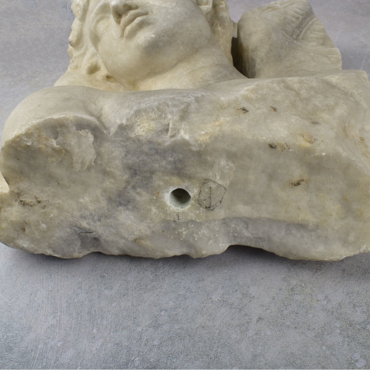 Antique Marble Sculpture of Eros
