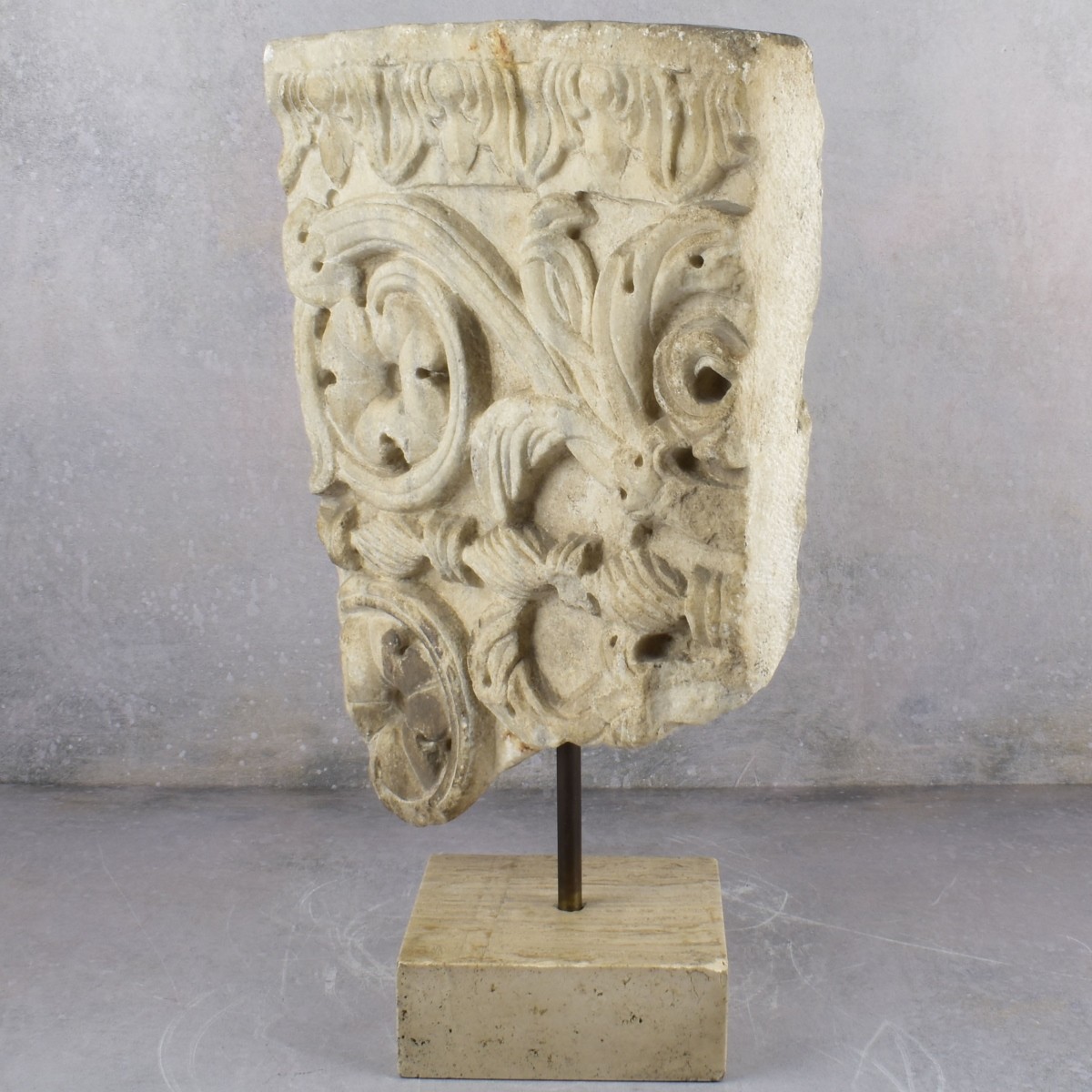 Antique Marble Sculpture of a Structural Frieze
