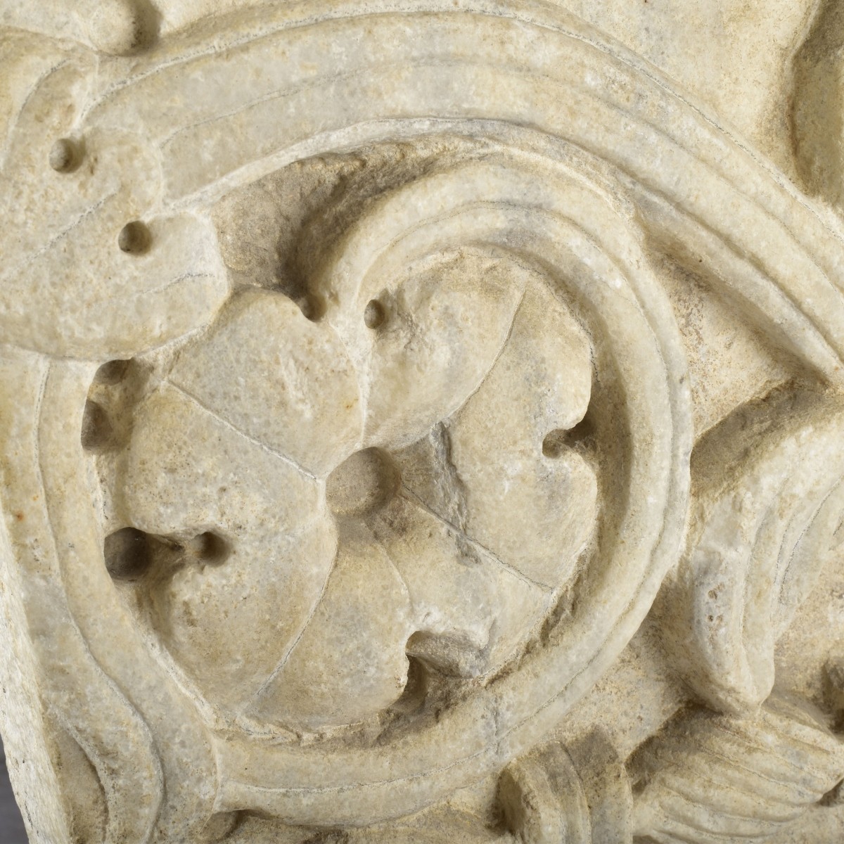 Antique Marble Sculpture of a Structural Frieze