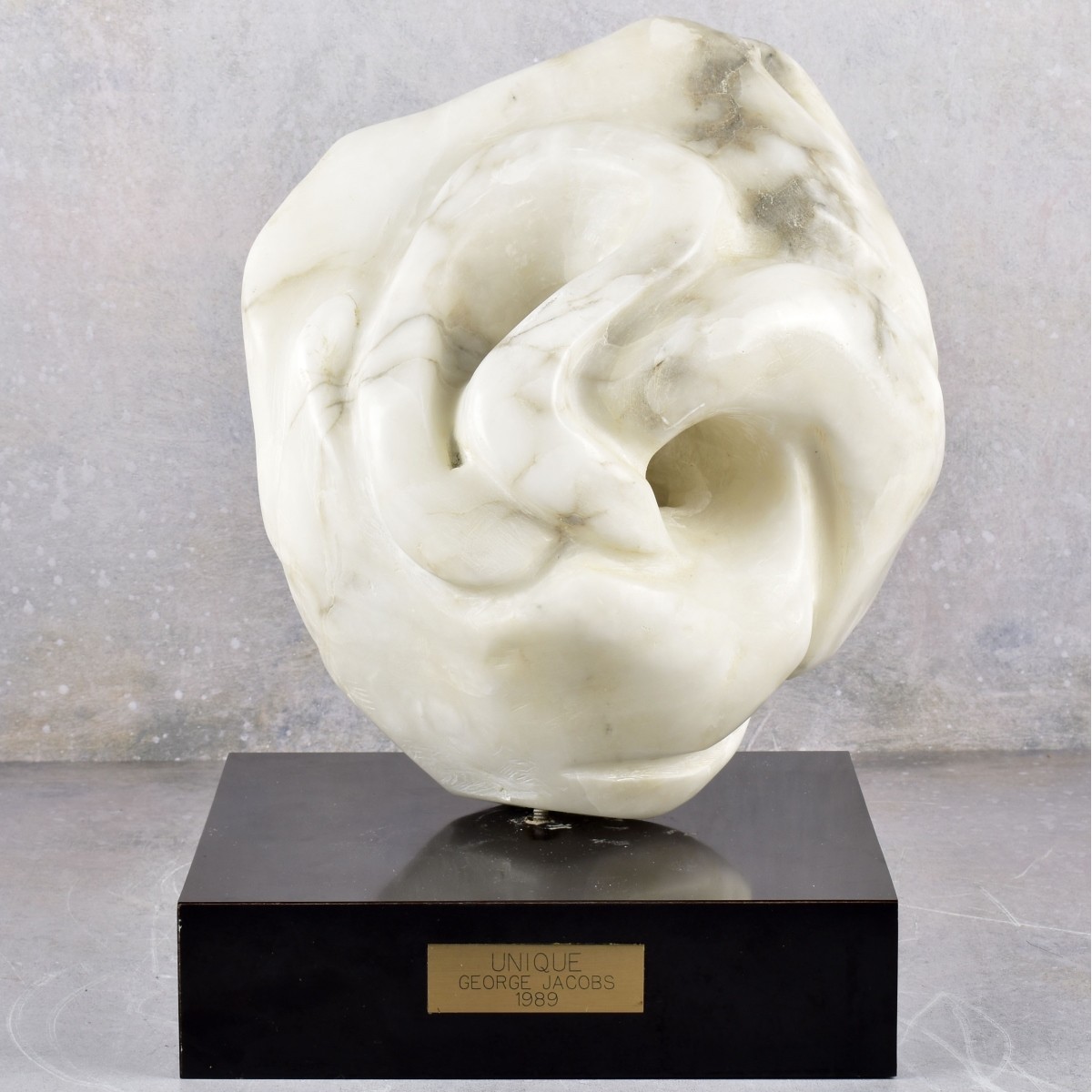 George Jacobs "UNIQUE" Abstract Marble Sculpture