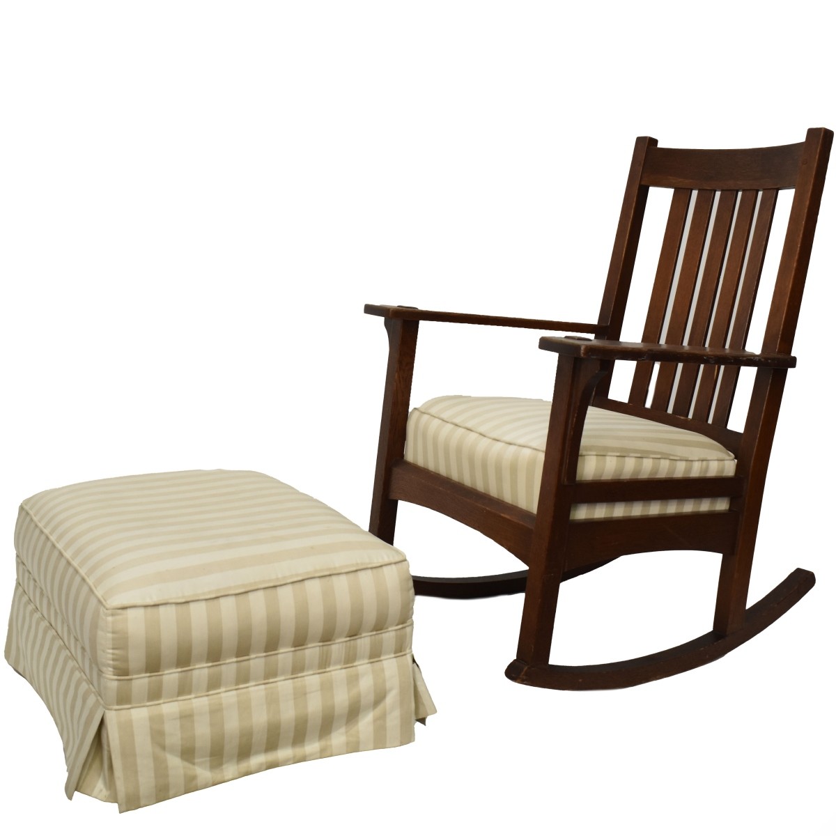 L&JG Stickley Quarter-sawn Rocking Chair
