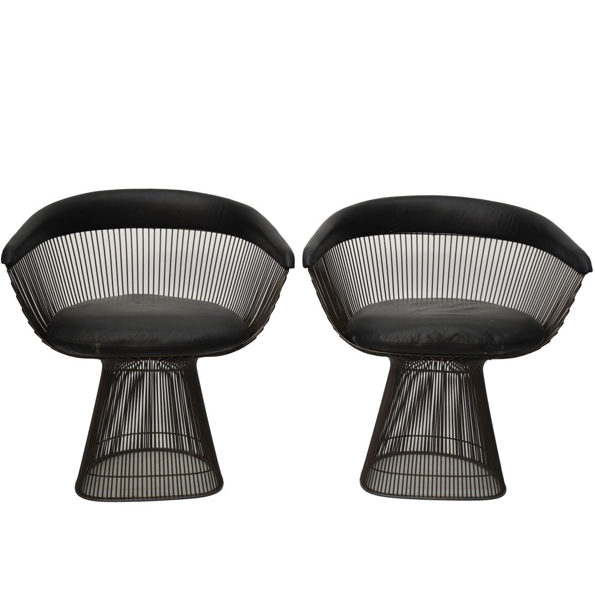 Warren Platner for Knoll Mid Century Bronze Chairs