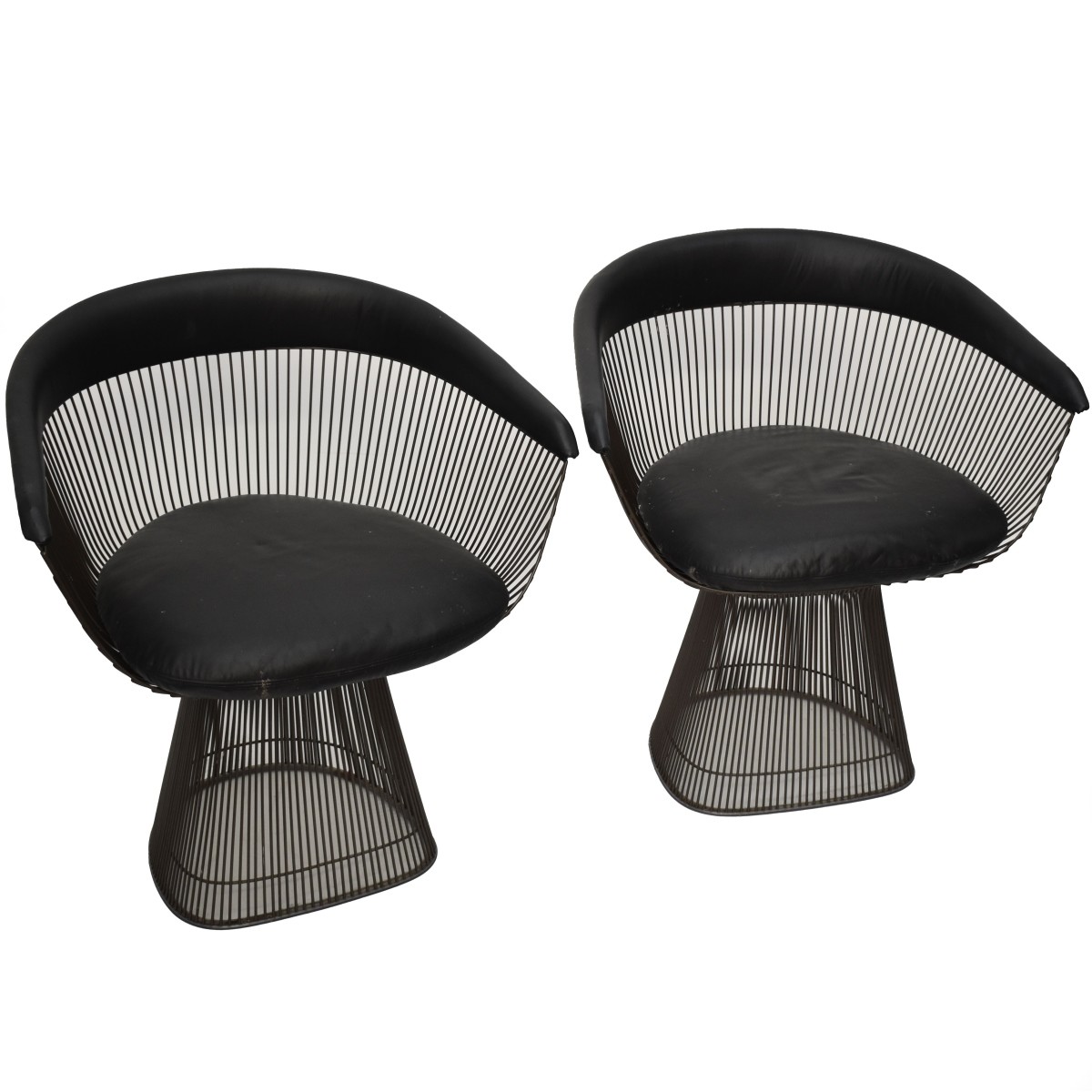Warren Platner for Knoll Mid Century Bronze Chairs